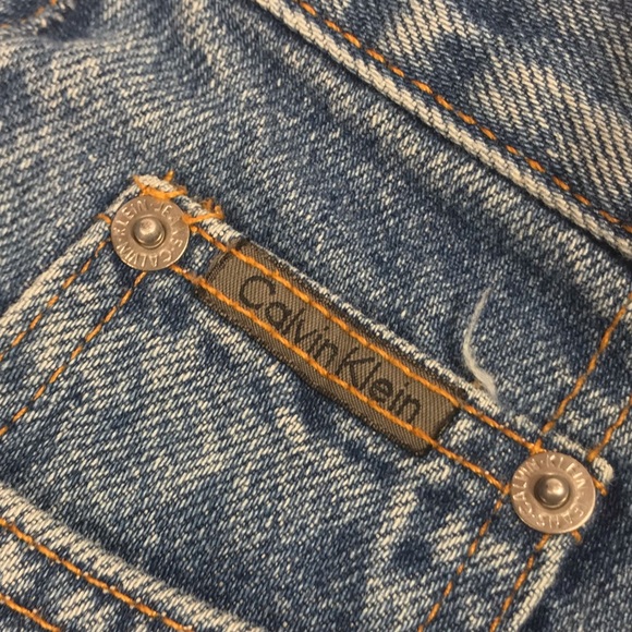 Calvin Klein Double Stone Wash Classic High Rise Y2K Jeans - Picture 9 of 15